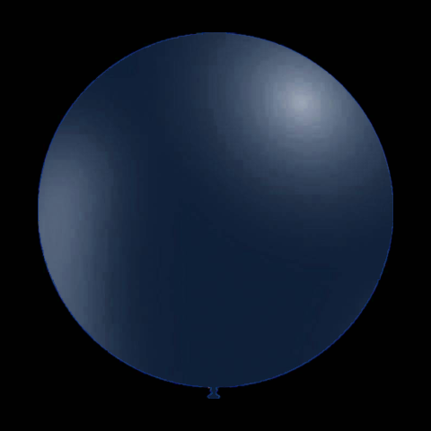 Donkerblauwe Ballonnen - Metallic rond - 28cm - (100 Stuks)