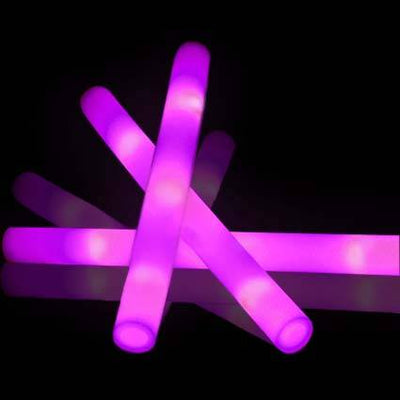 LED Foam Sticks Roze/Paars (10 stuks)