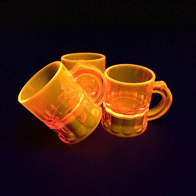 Shotglas fluoriserend oranje (10 stuks)