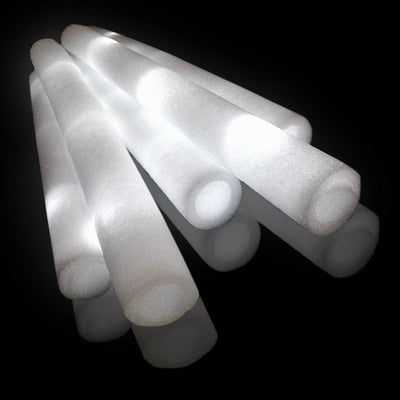 LED Foam Sticks Wit (10 Stuks)
