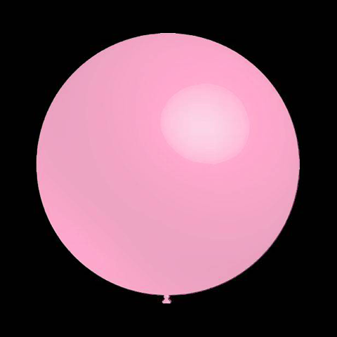 Baby roze ballonnen - Metallic rond - 28cm (100 Stuks)