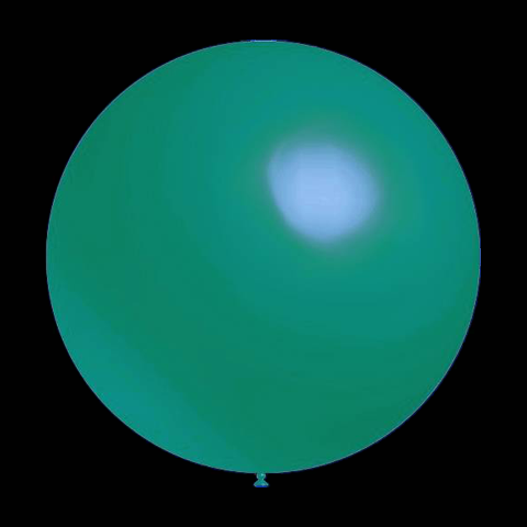 Turquoise Ballonnen - Metallic rond - 28cm (50 Stuks)