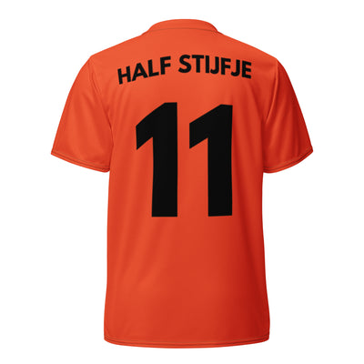 Half Stijfje Voetbal Shirt Oranje