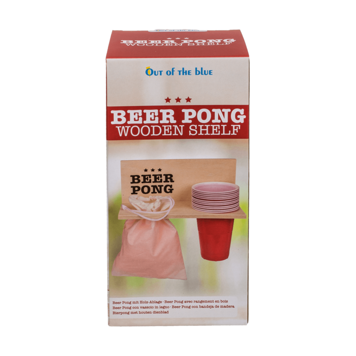 Beer Pong Plank + 12 Red Cups + 12 Ballen