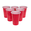 Beer Pong Plank + 12 Red Cups + 12 Ballen