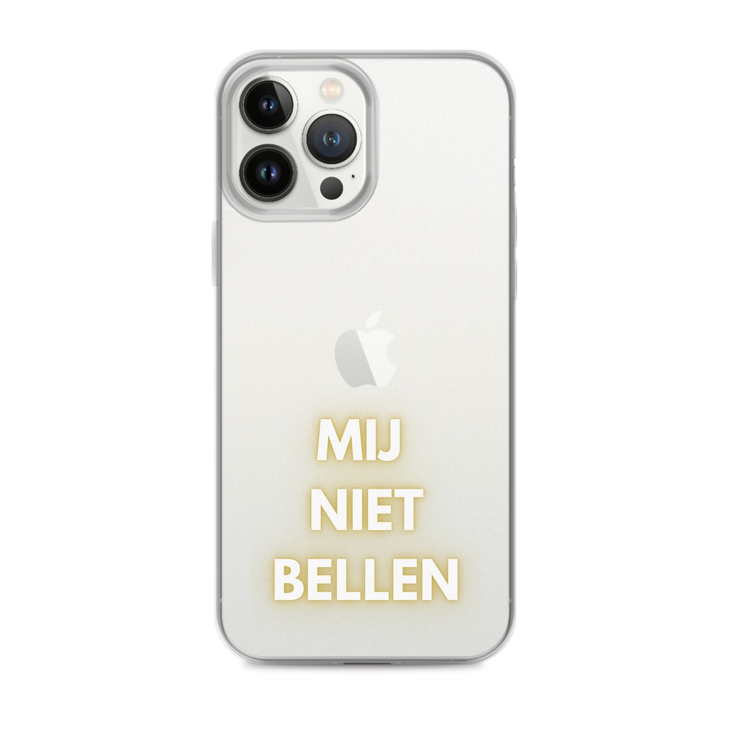 Mij Niet Bellen Doorzichtig iPhone hoesje (iPhone 11iPhone 11 ProiPhone 11 Pro MaxiPhone SEiPhone 12 miniiPhone 12iPhone 12 ProiPhone 12 Pro MaxiPhone 13 miniiPhone 13iPhone 13 ProiPhone 13 Pro Max)