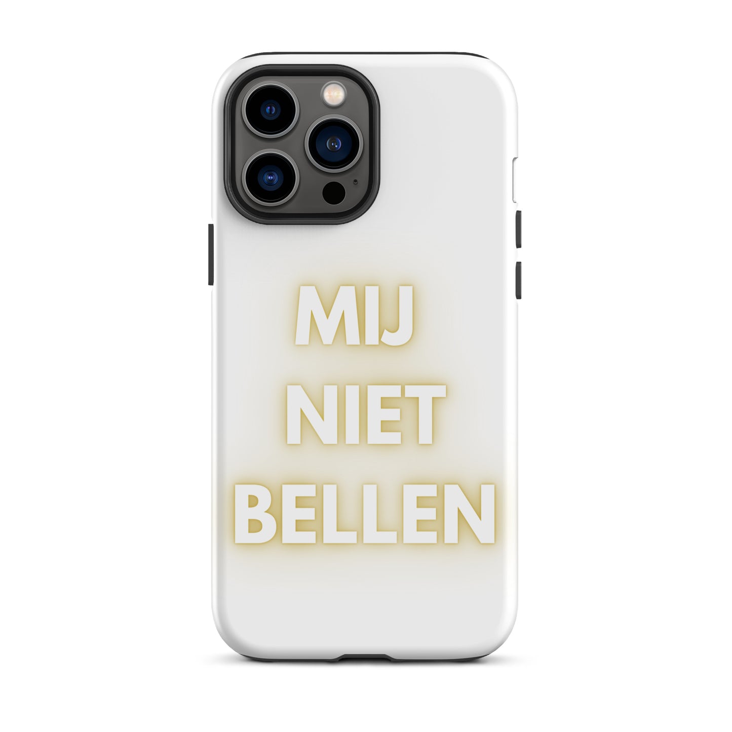 Mij Niet Bellen Telefoonhoesje Wit