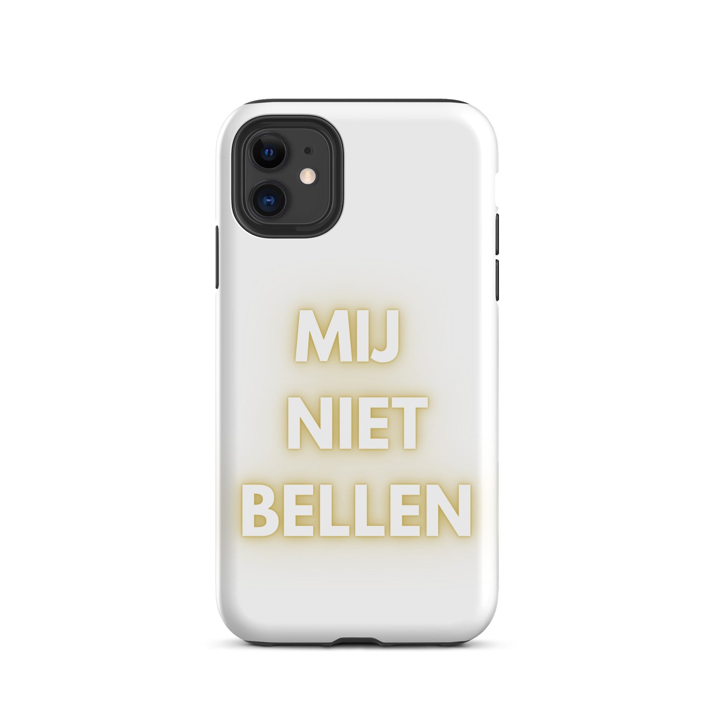 Mij Niet Bellen Telefoonhoesje Wit