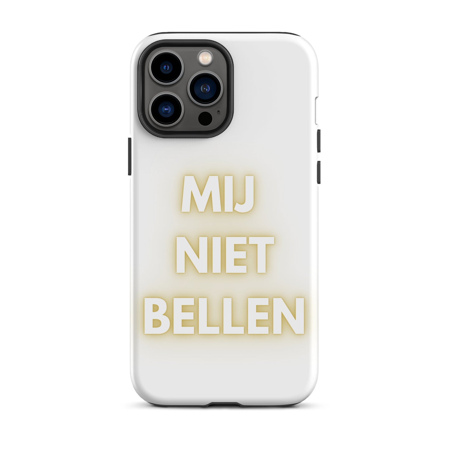 Mij Niet Bellen Telefoonhoesje Wit