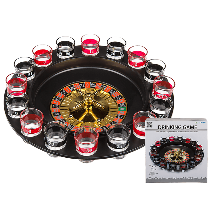 Drinking Roulette + 16 shotglazen